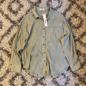 Workshop Republic Clothing Olive Button-Down Shirt